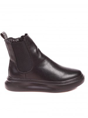 Ежедневни дамски равни боти от естествена кожа в черно A17F52A black