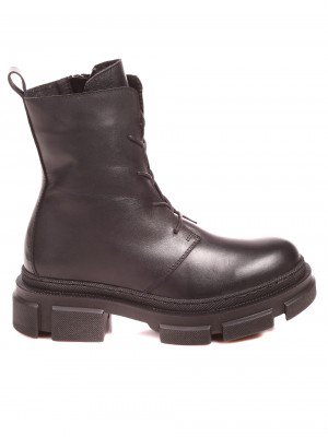 Дамски боти от естествена кожа в черно 2AB-22763 black