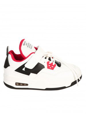 Ежедневни детски обувки в бяло и червено 18U-22681 white/red