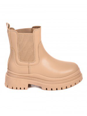 Ежедневни дамски боти в бежово 2U-22601 dk.beige