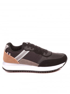 Ежедневни мъжки обувки в черно 7U-22595 black