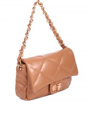 Елегантна дамска чанта в бежов цвят 9Q-22612 beige