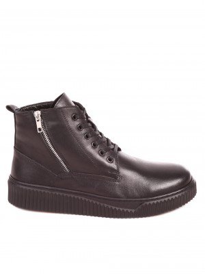 Ежедневни мъжки боти от естествена кожа 6AT-22769 black