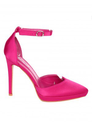 Елегантни дамски обувки на висок ток 3M-23003 fuchsia