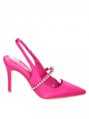Елегантни дамски обувки на висок ток 3M-23028 fuchsia