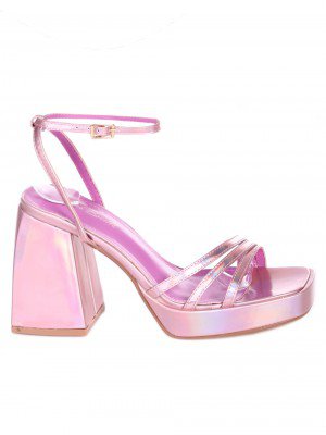 Елегантни дамски сандали на висок ток 4M-23009 pink