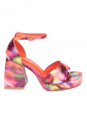 Елегантни дамски сандали на висок ток 4M-23034 colorful