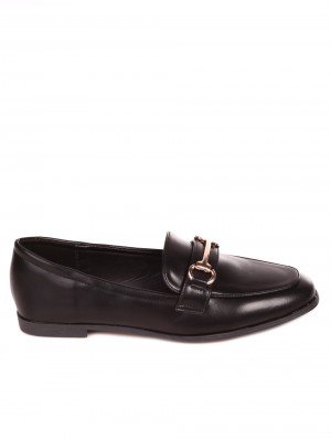 Дамски мокасини в черно 3H-23105 black