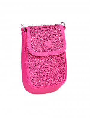 Малка чанта с декоративни камъни 9Q-23079 fuchsia