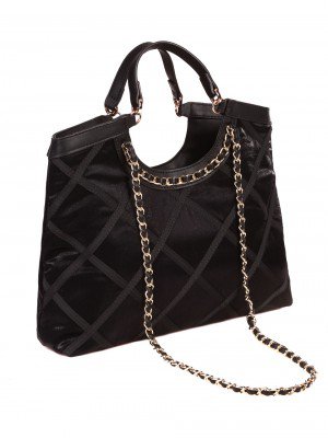Голяма дамска чанта в черно 9Q-23086 black