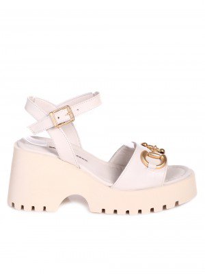 Ежедневни дамски комфортни сандали от естествена кожа 4AT-23290 beige