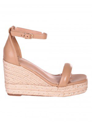 Елегантни дамски сандали на платформа в бежово 4H-23108 beige