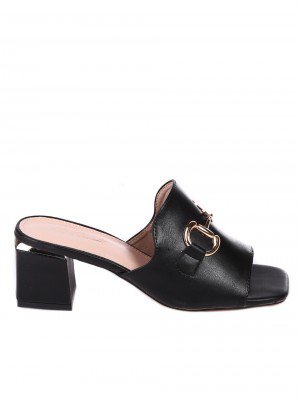 Ежедневни дамски чехли в черно  5M-23031 black