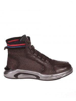 Ежедневни мъжки боти от естествен набук 3546 F-2 brown/gray