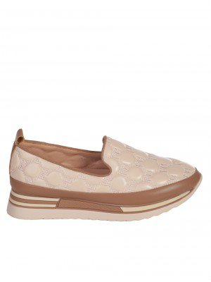 Дамски мокасини в бежово 3C-23538 lt.beige