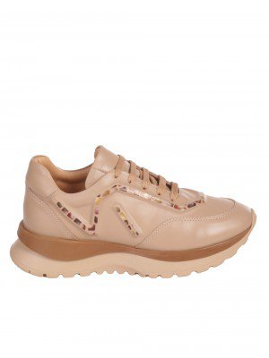 Дамски обувки от естествена кожа в бежово 3AT-23725 beige