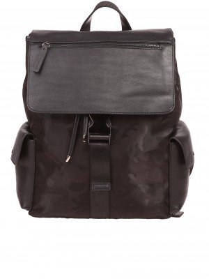 Раница за лаптоп в черно с комуфлажна шарка 9AT153-013 black/camouflage