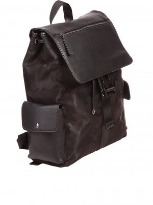 Раница за лаптоп в черно с комуфлажна шарка 9AT153-013 black/camouflage