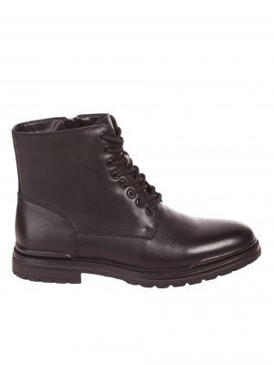 Ежедневни мъжки боти от естествена кожа  6I-23630 black
