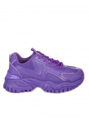 Ежедневни дамски обувки в лилаво 3U-23565 purple