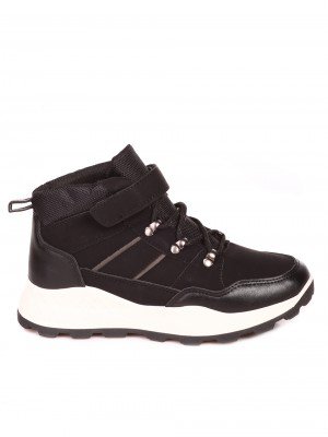 Юношески боти в черно  14U-23566 black