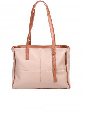 Елегантна дамска чанта в бежово 9Q-23672 grey/beige