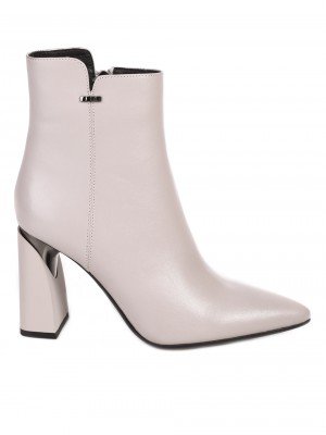 Елегантни дамски боти от естествена кожа в сиво 2I-23610 beige/grey