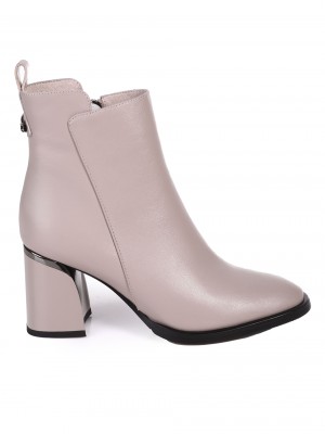 Елегантни дамски боти от естествена кожа в сиво 2I-23616 beige/grey