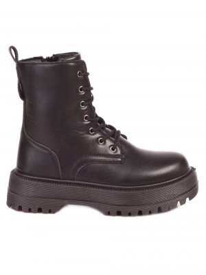 Ежедневни дамски боти в черно 2U-21517 black S