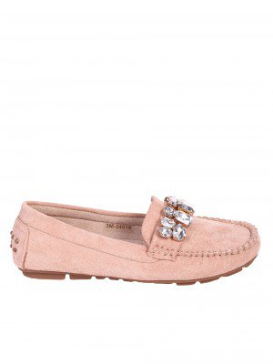 Ежедневни дамски мокасини в бежово 3M-24016 beige