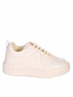 Ежедневни дамски обувки в бежово 3U-24083 beige