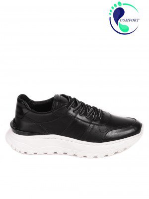 Ежедневни мъжки обувки от естествена кожа 152-19202 S-2 black
