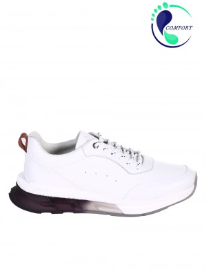 Ежедневни мъжки обувки от естествена кожа 152-19204 Z-1 white