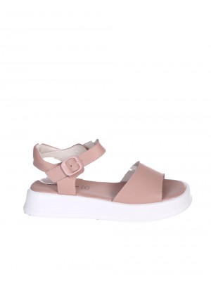 Ежедневни дамски сандали на платформа в розово 4AF-24171 pink