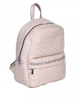 Ежедневна дамска раница в бежово 9Q-24288 champagne/beige