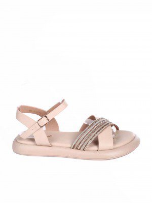 Ежедневни дамски сандали в бежово 4H-24245 beige