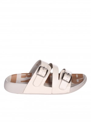Ежедневни дамски чехли в бежово 5H-24250 beige