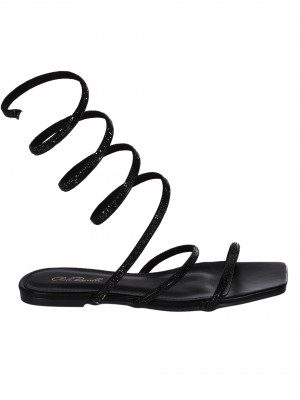 Елегантни дамски сандали в черно 4M-24024 black