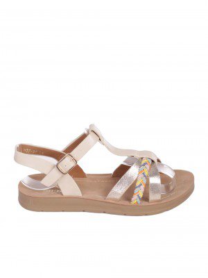 Ежедневни детски сандали в бежово 17F-24224 beige