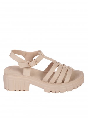 Ежедневни дамски сандали в бежово 4F-24234 beige