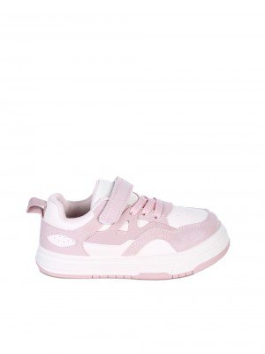 Ежедневни детски обувки в бял/розов цвят 18U-25118 pink