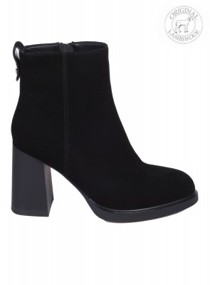 Елегантни дамски боти от естествен велур в черно RBJJ2780M-Q201B black (J2780M-Q201B)