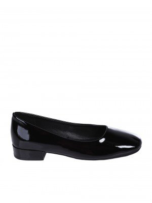 Ежедневни дамски обувки в черно  3C-25266 black patent