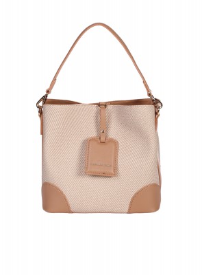 Ежедневна дамска чанта в кафяв/бежов цвят 9V-25270 brown