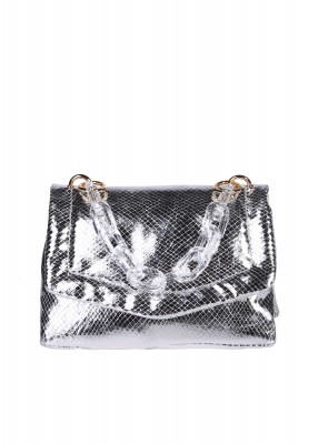 Ежедневна дамска чанта в сребристо 9V-25272 silver