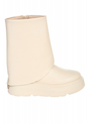 Ежедневни дамски боти в бежово 2R-25568 beige