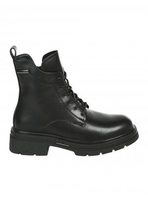 Ежедневни дамски боти от естествена кожа в черно 2AF-25582 black