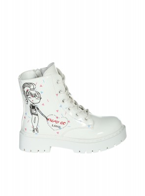 Детски боти в бяло 19R-25543 white