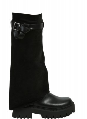 Ежедневни дамски ботуши в черно 1R-25575 black