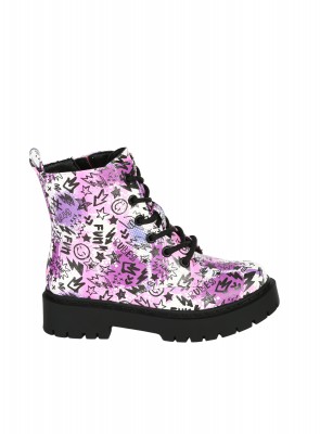 Детски боти в бяло 19R-25635 multicolor